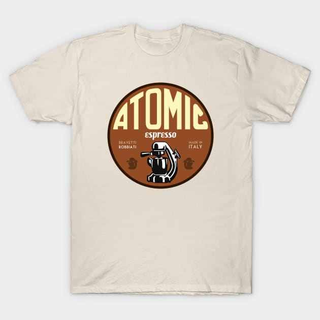 Atomic Espresso T-Shirt by Midcenturydave